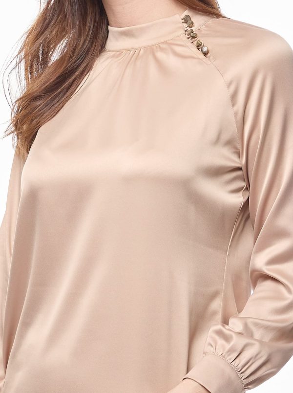 Blusa beige Zana Cheap