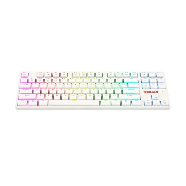 Redragon K539 Anubis 80% Wireless RGB Mechanical Keyboard - White Fashion