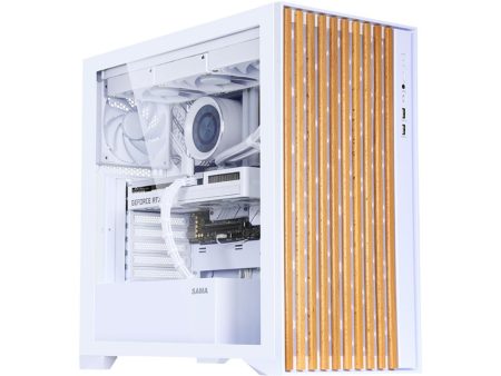 SAMA SV05 V-Nature Mid Tower Case ATX - White (BTF) Online Sale