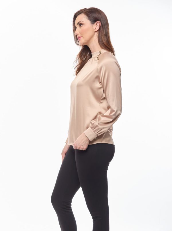 Blusa beige Zana Cheap