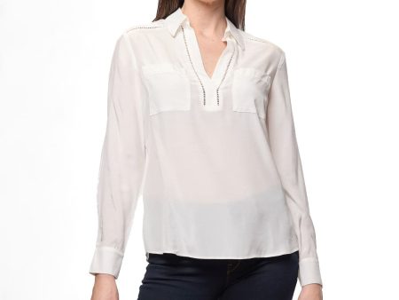 Blusa blanca Cora Online Sale