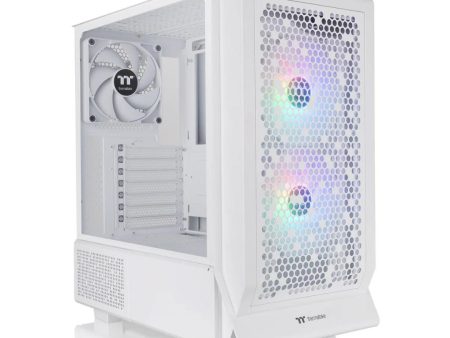 Thermaltake Ceres 330 TG ARGB Snow Mid Tower Case BTF - White Cheap