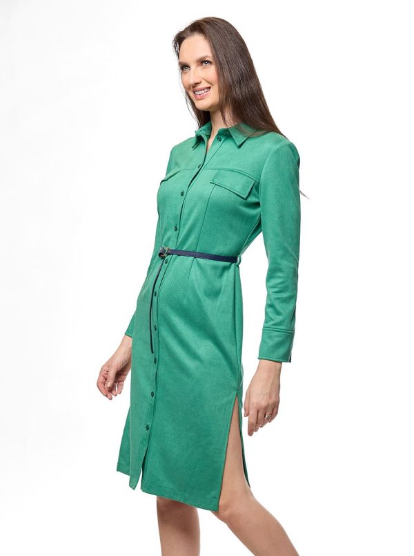 Vestido verde Cora on Sale