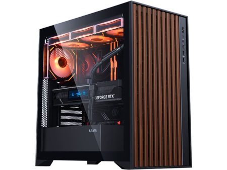 SAMA SV05 V-Nature Mid Tower Case ATX - Black (BTF) on Sale