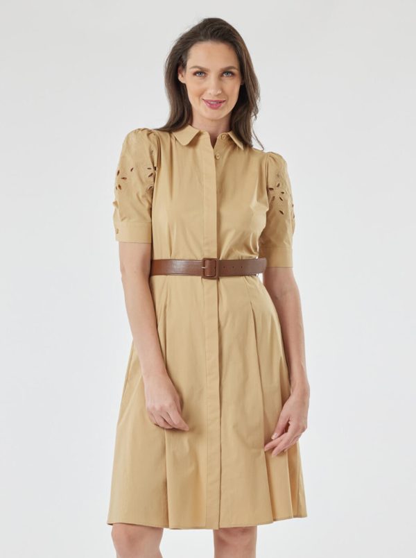 Vestido beige Patrice on Sale