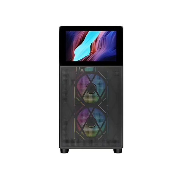 SAMA V Play 4367 Mid Tower Case ATX, With Monitor 7 inch - Black (BTF) For Cheap