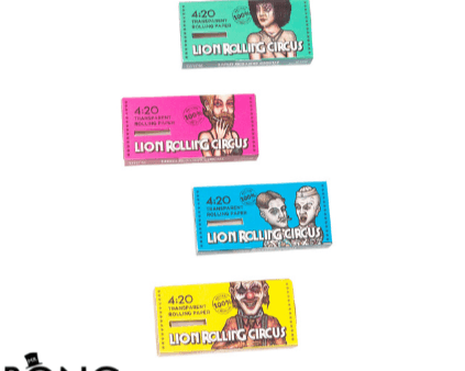 Lion Rolling Circus Transparent Rolling Paper Online now