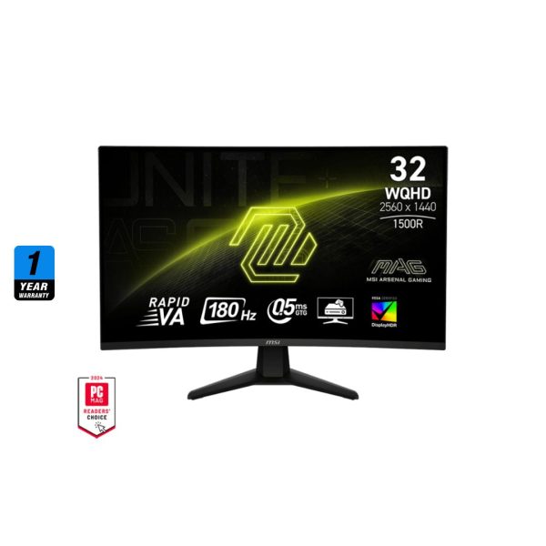 MSI MAG 32CQ6F 32 2K (2560x1440) 180Hz 0.5Ms, Rapid VA Curve, Monitor Online Hot Sale