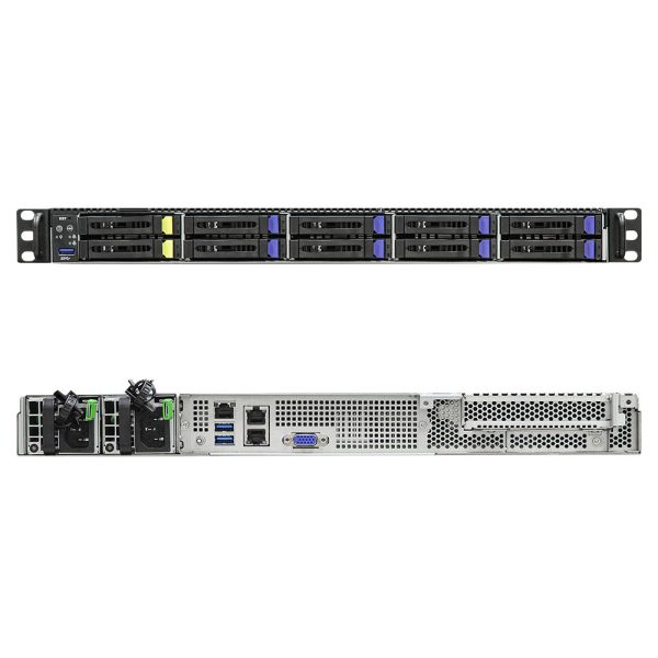 ASRock Rack 1U8S2E-ROME 2T AMD EPYC 7003 1U Server, 2 x 10G LAN, Support 8 x 2.5  Drive Supply