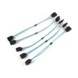 5 Pieces Ultra Thin 8  Straight to Straight SATA Cable For Cheap