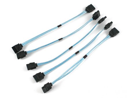 5 Pieces Ultra Thin 8  Straight to Straight SATA Cable For Cheap