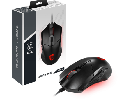 MSI Gaming Maus Clutch GM08 USB Online Hot Sale