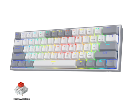 Redragon K617 Fizz 60% Mechanical Wired TKL Gaming Keyboard For Sale