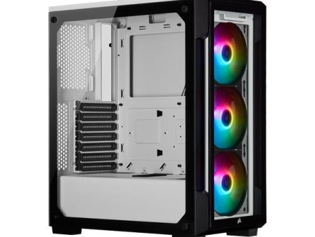 Corsair iCUE 220T RGB Mid-Tower Case - White Supply