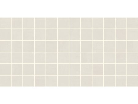 American Olean - Subtle Strands 3 in. x 3 in. Colorbody Porcelain Mosaic - Chalk on Sale