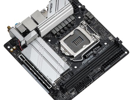 ASRock Z590M-ITX AX 11th Gen Rocket Lake Mini ITX Motherboard, LGA1200 Supply