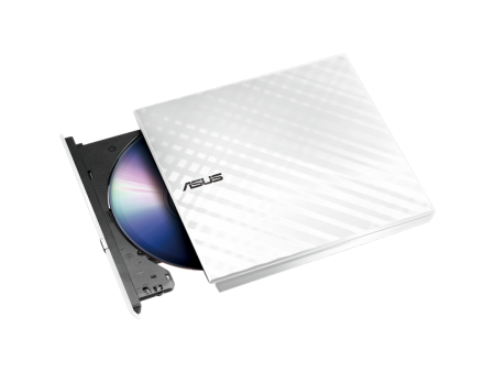 ASUS External Slim 8X DVD+RW Optical Drive - White Online Sale