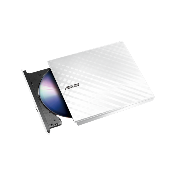 ASUS External Slim 8X DVD+RW Optical Drive - White Online Sale