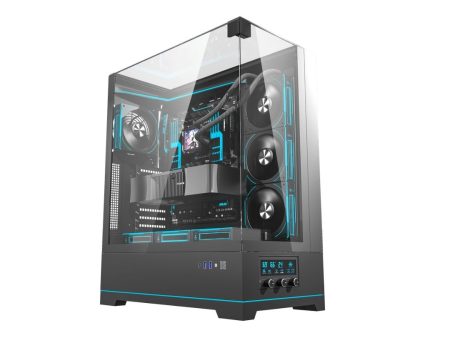 DarkFlash DY450L Pro Mid Tower Case - Black Supply