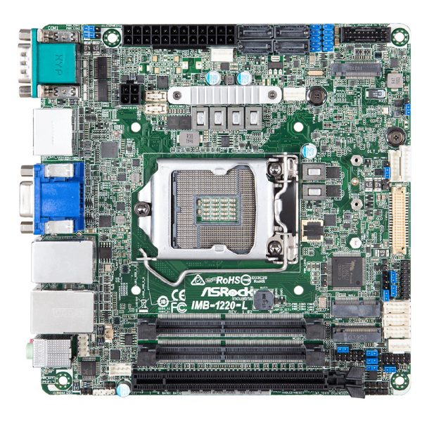 ASRock IMB-1220-L Intel Comet Lake-S Q470E Industrial Motherboard, 2.5GbE LAN, TPM 2.0, 1 x DP and 1 x VGA Online Sale