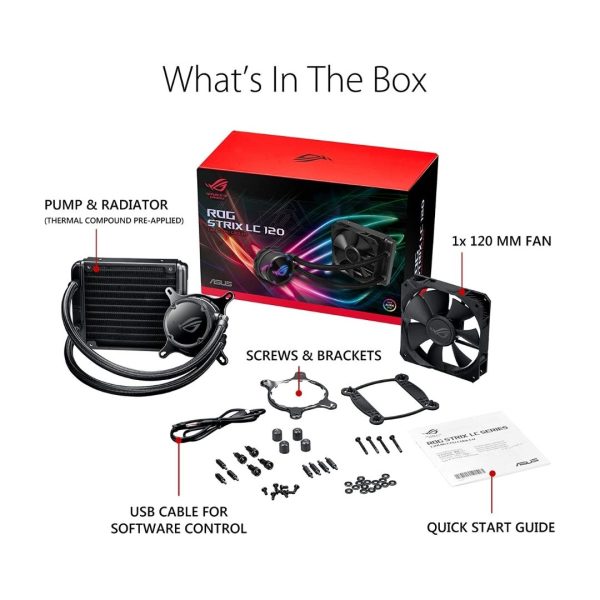 ASUS ROG Strix LC120 RGB Liquid Cooler Supply