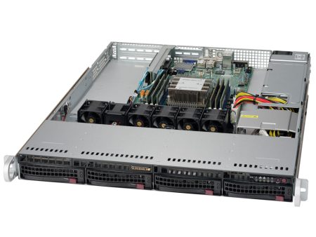 Supermicro SuperServer 5019P-WT 1U Rackmount Barebone Server with Dual 10G Ethernet, IPMI, 4 x 3.5  Drive Bays, 1 x M.2 NVMe, Single Socket P Intel Xeon Purley CPU Supply