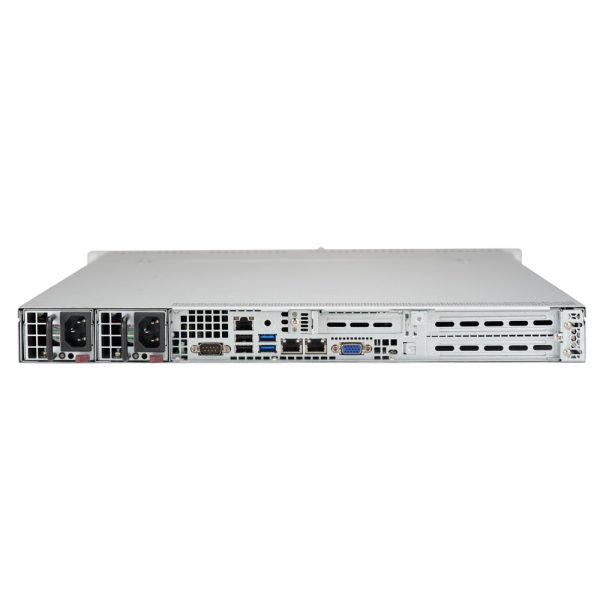 Supermicro SuperServer 5019P-WTR 1U Rackmount Barebone Server with Dual 10G Ethernet, IPMI, 4 x 3.5  Drive Bays, 1 M.2 NVMe, Redundant PSU, Single Socket P Intel Xeon Purley CPU Supply