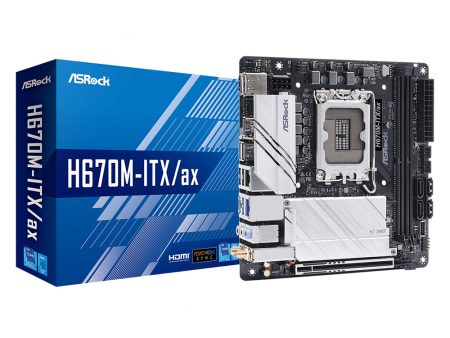 ASRock H670M-ITX ax 13th Gen Raptor Lake Mini ITX MB, 2.5GbE LAN, WIFI 6E Sale