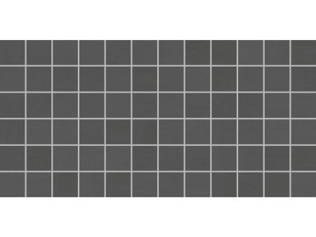 American Olean - Subtle Strands 3 in. x 3 in. Colorbody Porcelain Mosaic - Charcoal Cheap