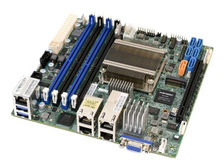 Supermicro X10SDV-8C-TLN4F Intel Xeon D-1541 8-Core Mini-ITX Motherboard, 2x 10GbE LAN, 2x GbE LAN, and IPMI Supply