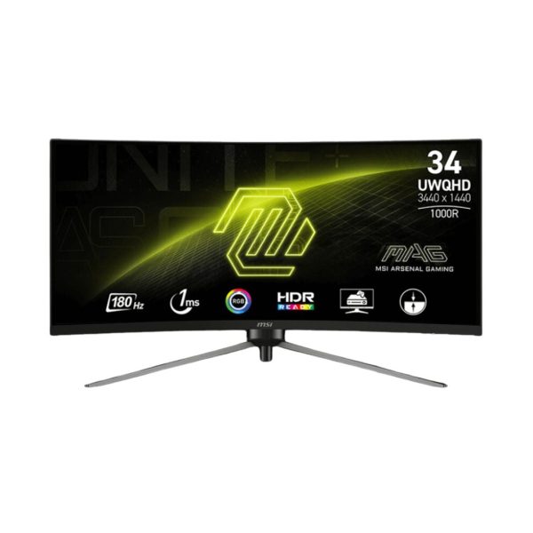 MSI MAG 345CQR UWQHD 2K (3440x1440) 180Hz 1Ms VA Curve, Monitor For Cheap