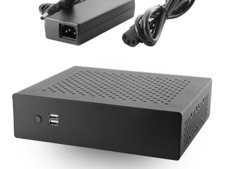 MX500-USB-2.0 Industrial Fanless Mini-ITX Case w  80W DC-DC Power Board & 60W AC Adapter Supply