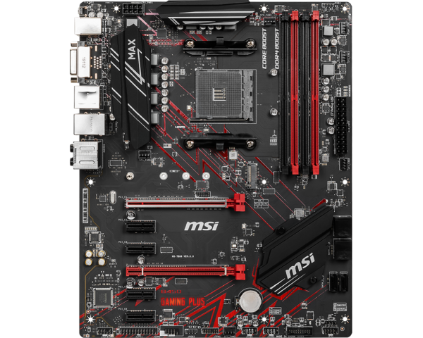 MSI Motherboard B450 GAMING PLUS MAX Fashion