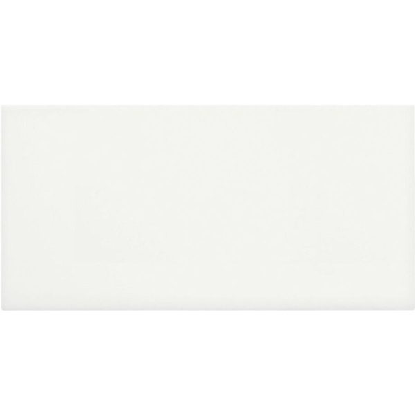 Tesoro Collection - Soho Series - 4 in. x 12 in. Wall Tile - Glossy Canvas White Fashion