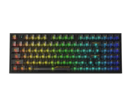 Redragon IRELIA K658CTB PRO RGB 90%, USB-C wired, BT , 2.4 GHz wireless Translucent Crystal Switch Hot on Sale