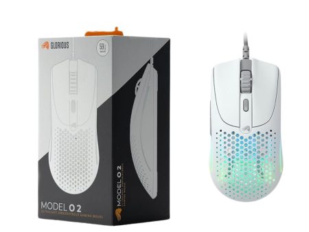 Glorious Gaming Model O2 Wired Gaming Mouse - White Online now