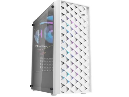 DarkFlash DK351 Tower Case - White Online