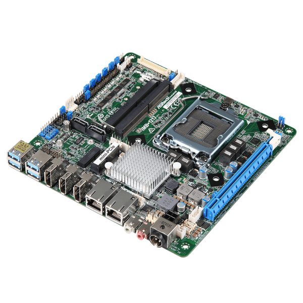 ASRock IMB-1213 Intel Coffee Lake-S Q370 Thin Mini ITX Motherboard, vPro, Dual Intel LAN, TPM 2.0, 12V 19~28V DC-In For Sale