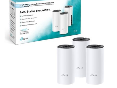 TP-Link Deco M4 AC1200 Whole Home Mesh Wi-Fi System 3-Pack Online Sale