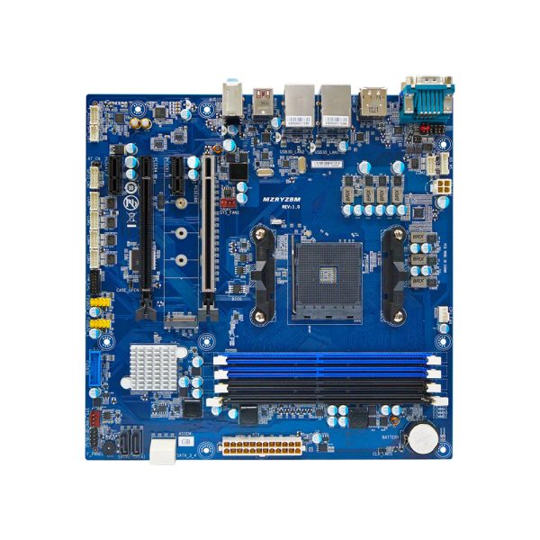 GigaIPC AMD B450 Ryzen AM4 Micro ATX Motherboard, Dual LAN, HDMI, Display Port, D-Sub ports for multiple display For Discount