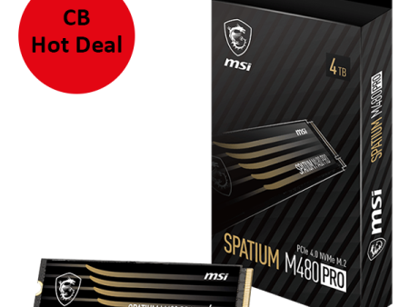 MSI CB SSD SPATIUM M480 PRO PCIe 4.0 NVMe M.2 4TB Online